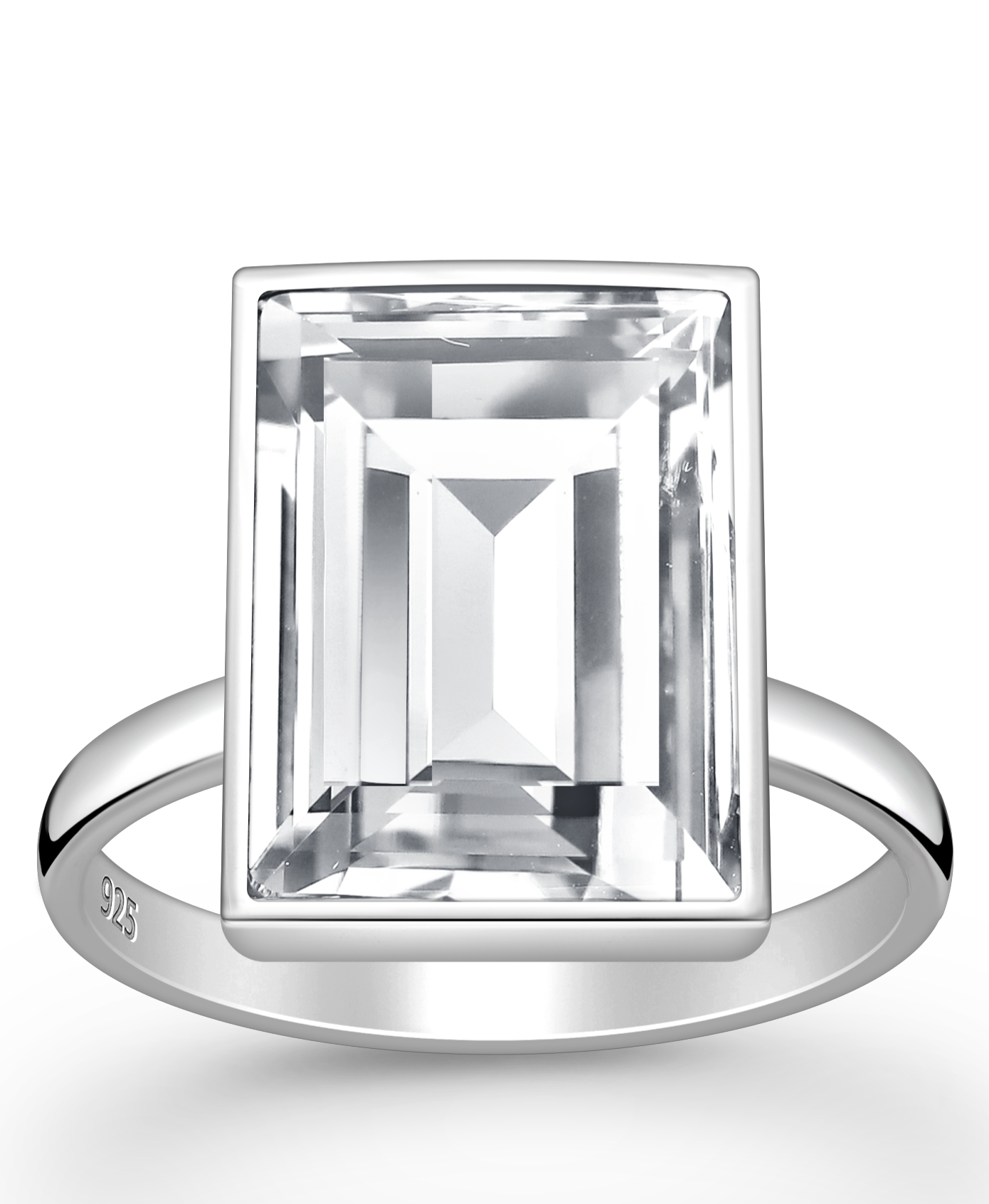 Swarovski Crystal Sterling Silver Ring