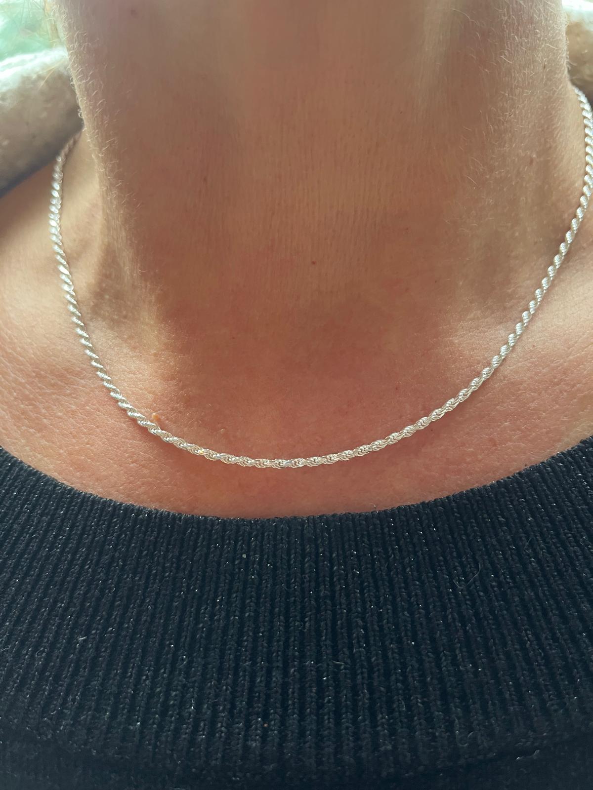 Sterling Silver Rope Chain