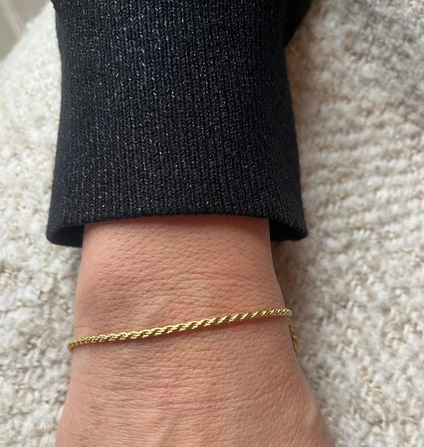 Gold Vermeil 18K Roped Bracelet