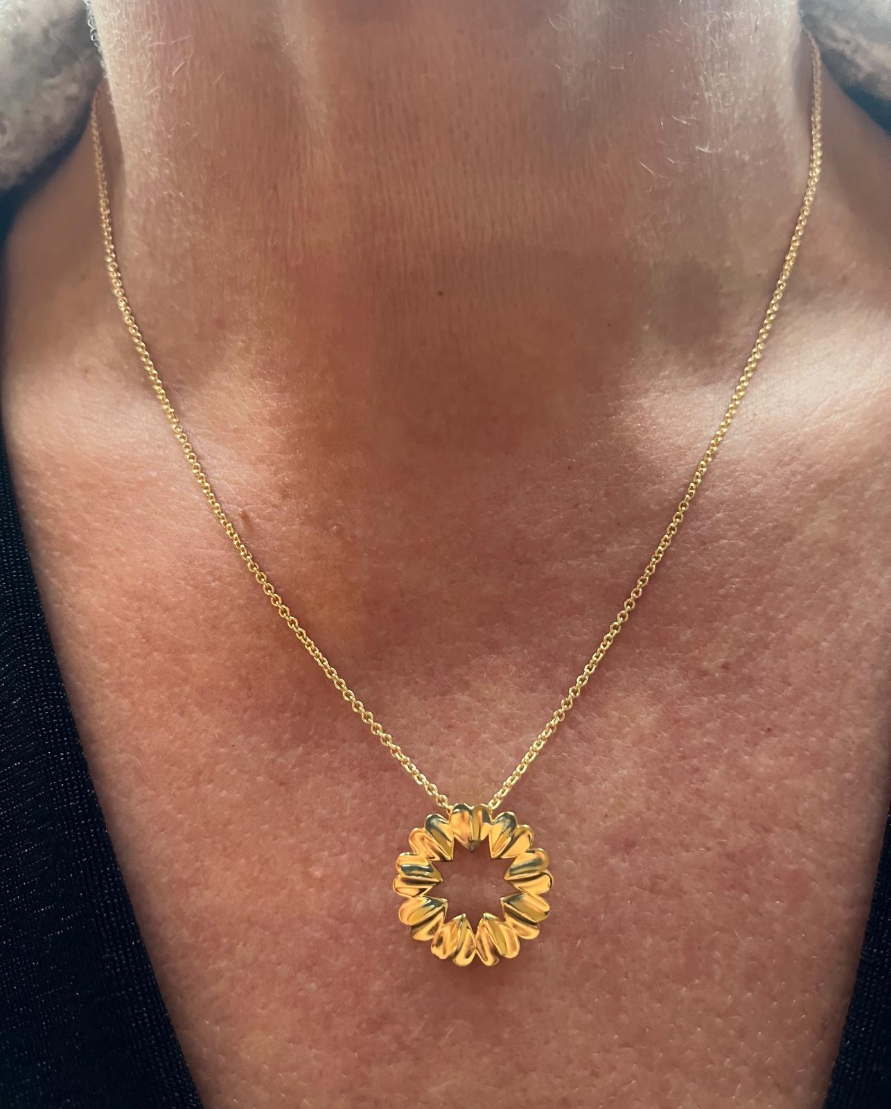 Gold Vermeil 18 Hearts Pendant
