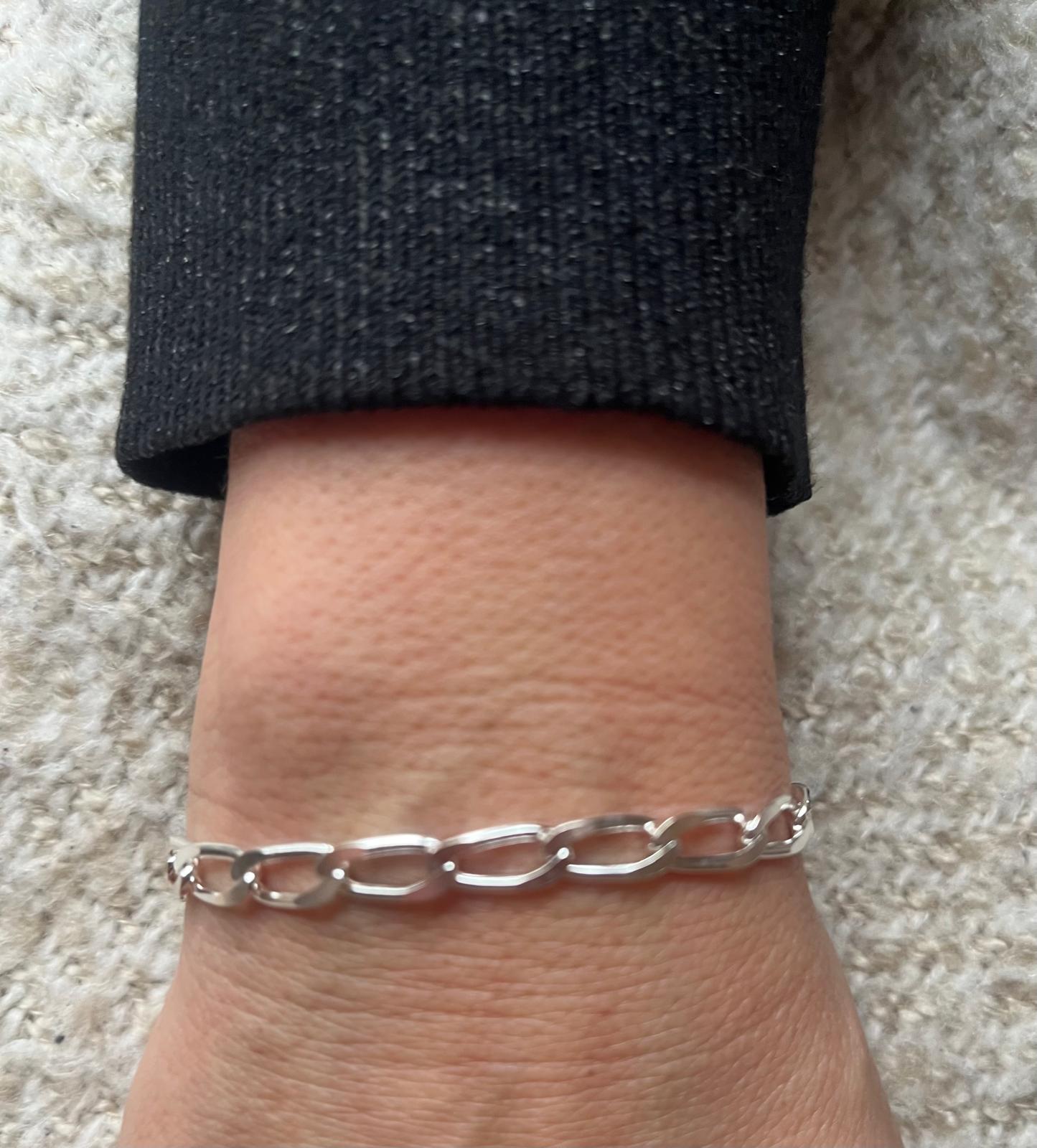 Heavy Duty Sterling Silver Links Bracelet