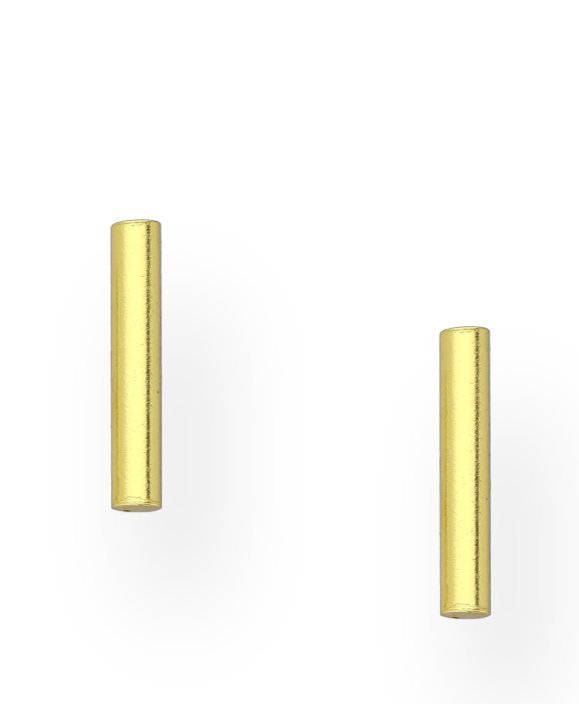 Gold Vermeil 14K Bar Push-Back Earrings