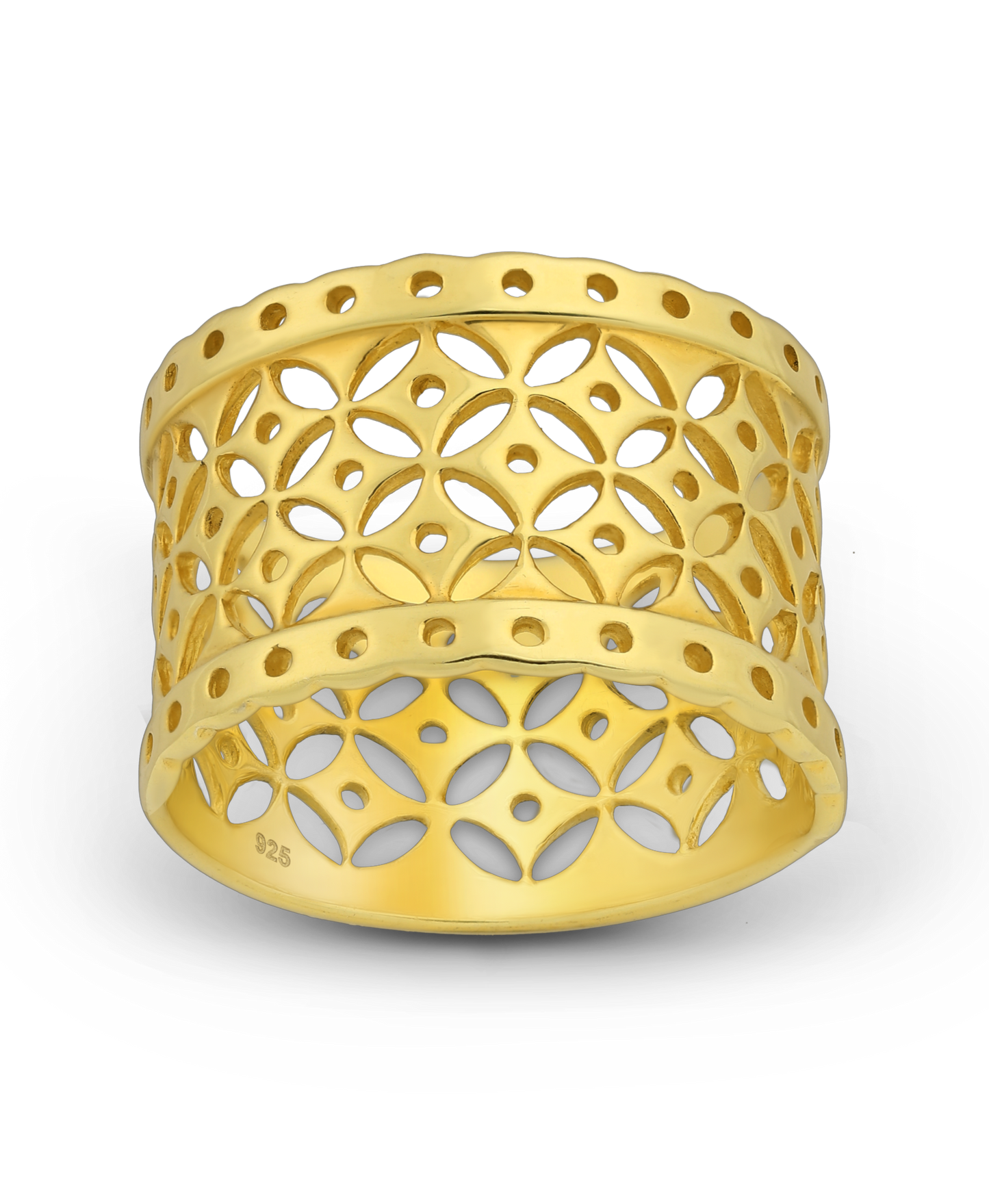 Gold Vermeil 18K Mesh Ring