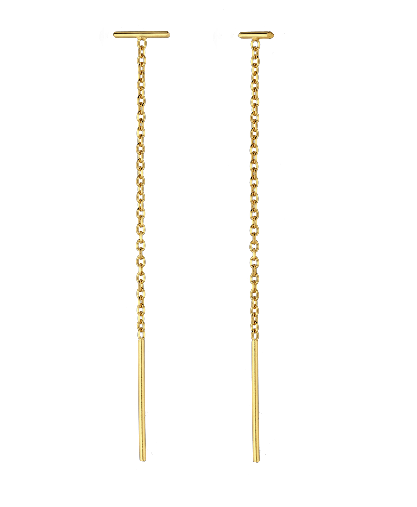 Gold Vermeil 18K Threader Earrings