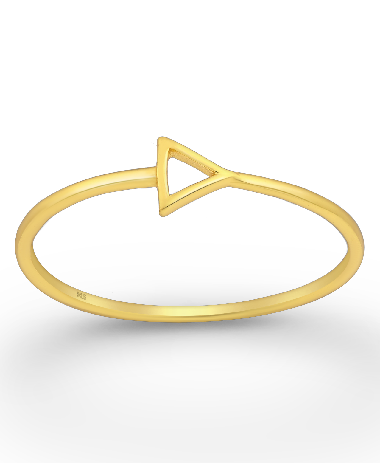 Gold Vermeil 18K Triangle Ring