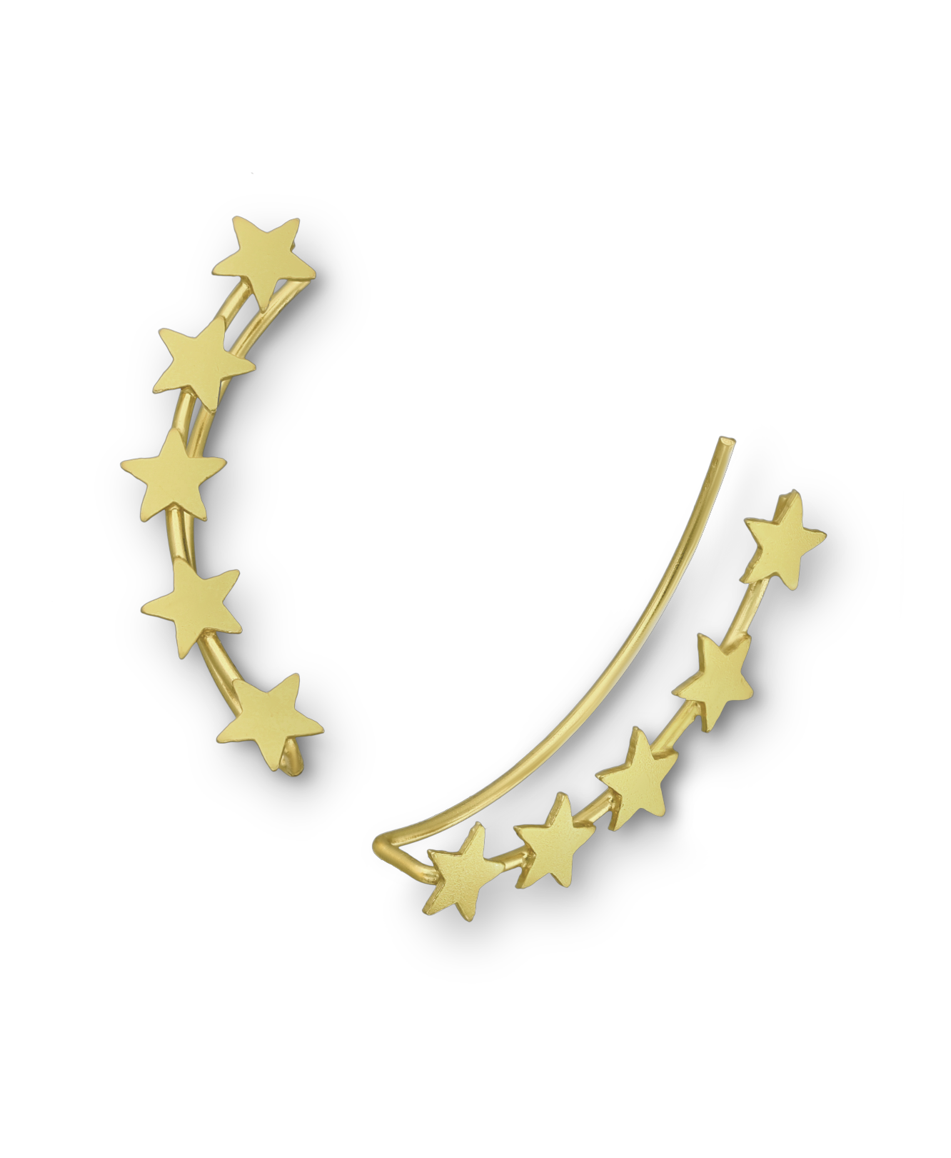 Gold Vermeil 14K Star Ear Pins