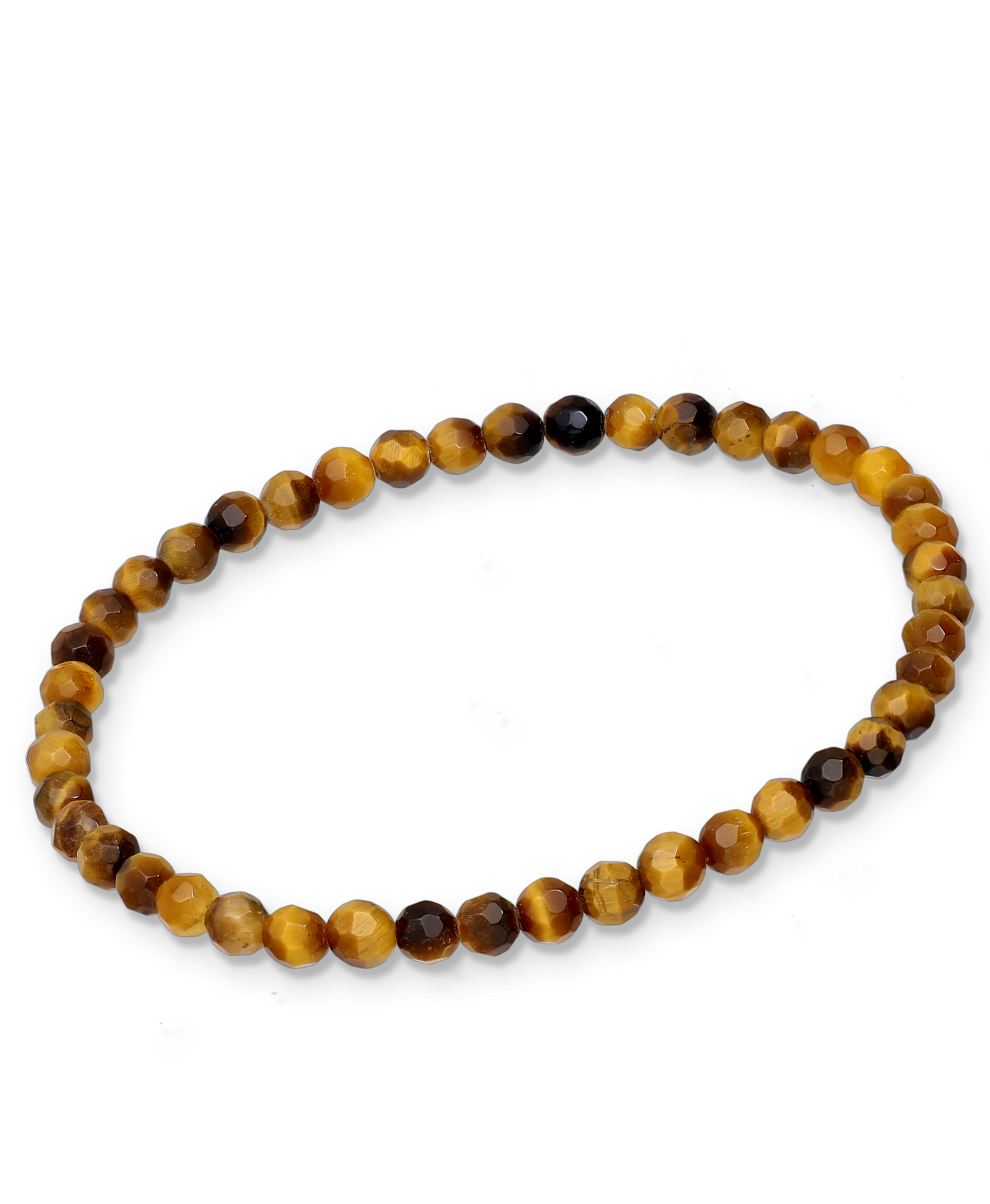 Stretch Bracelet Beaded With Tiger Eye