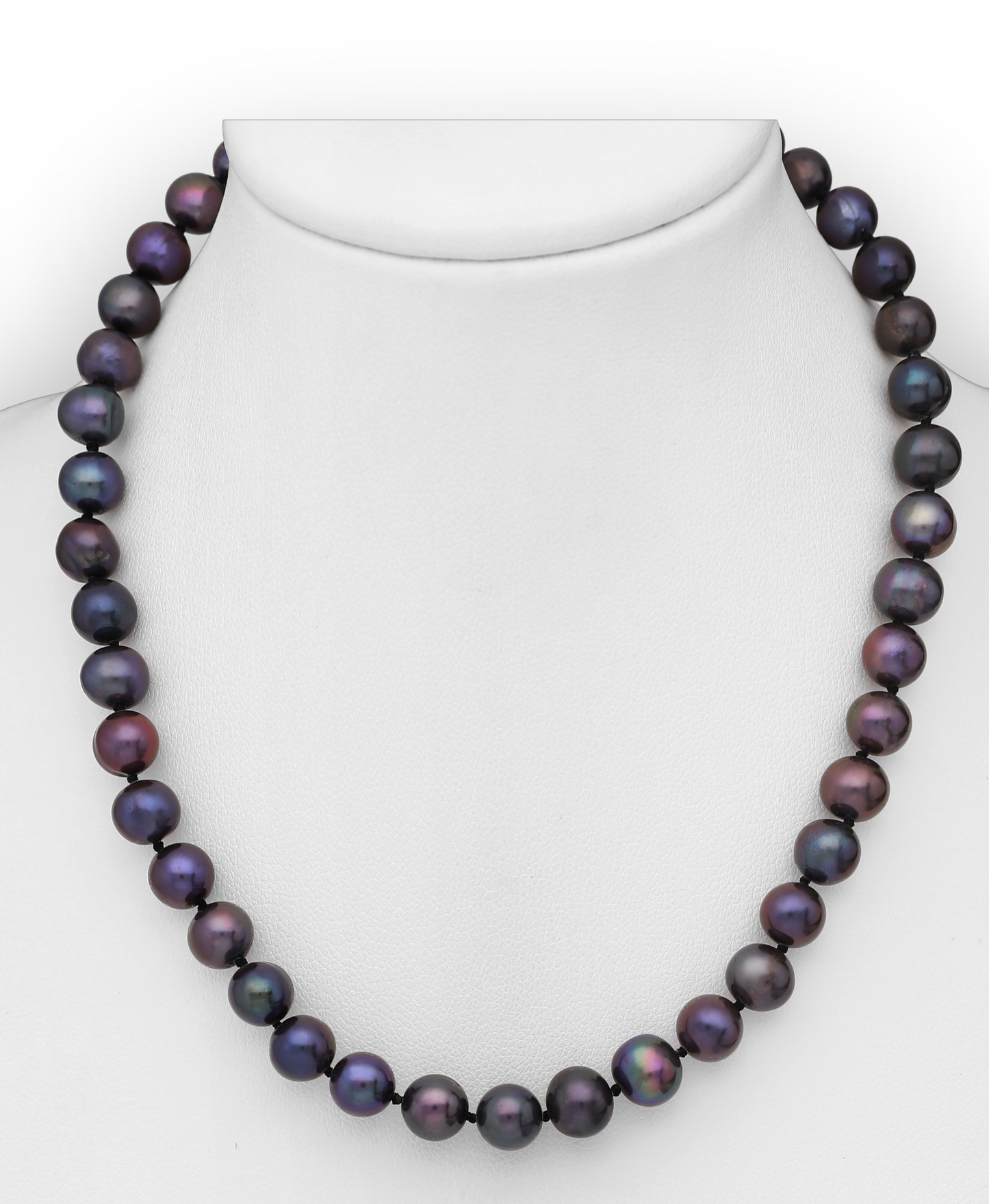 AA+ Freshwater Pearls Sterling Silver Necklace with Sterling Silver Clapse
