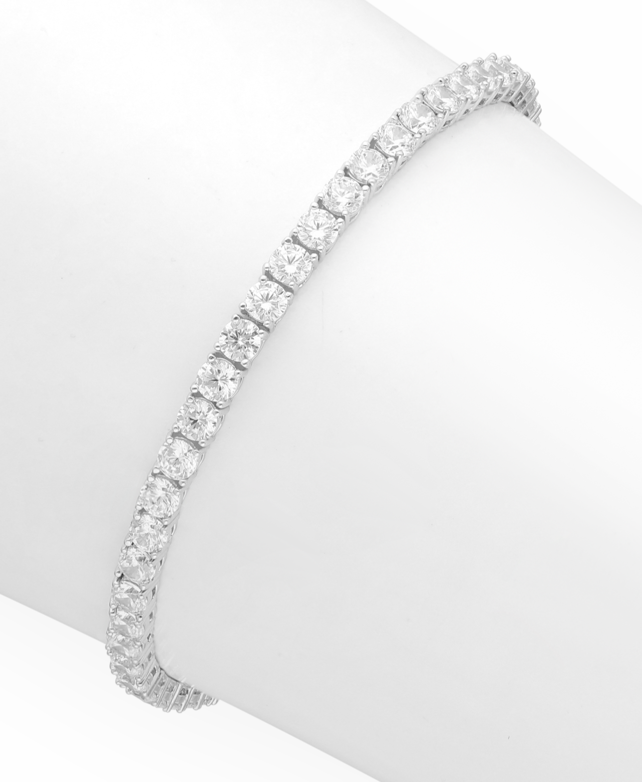 Sterling Silver Tennis Bracelet with CZ Simulated Diamonds
