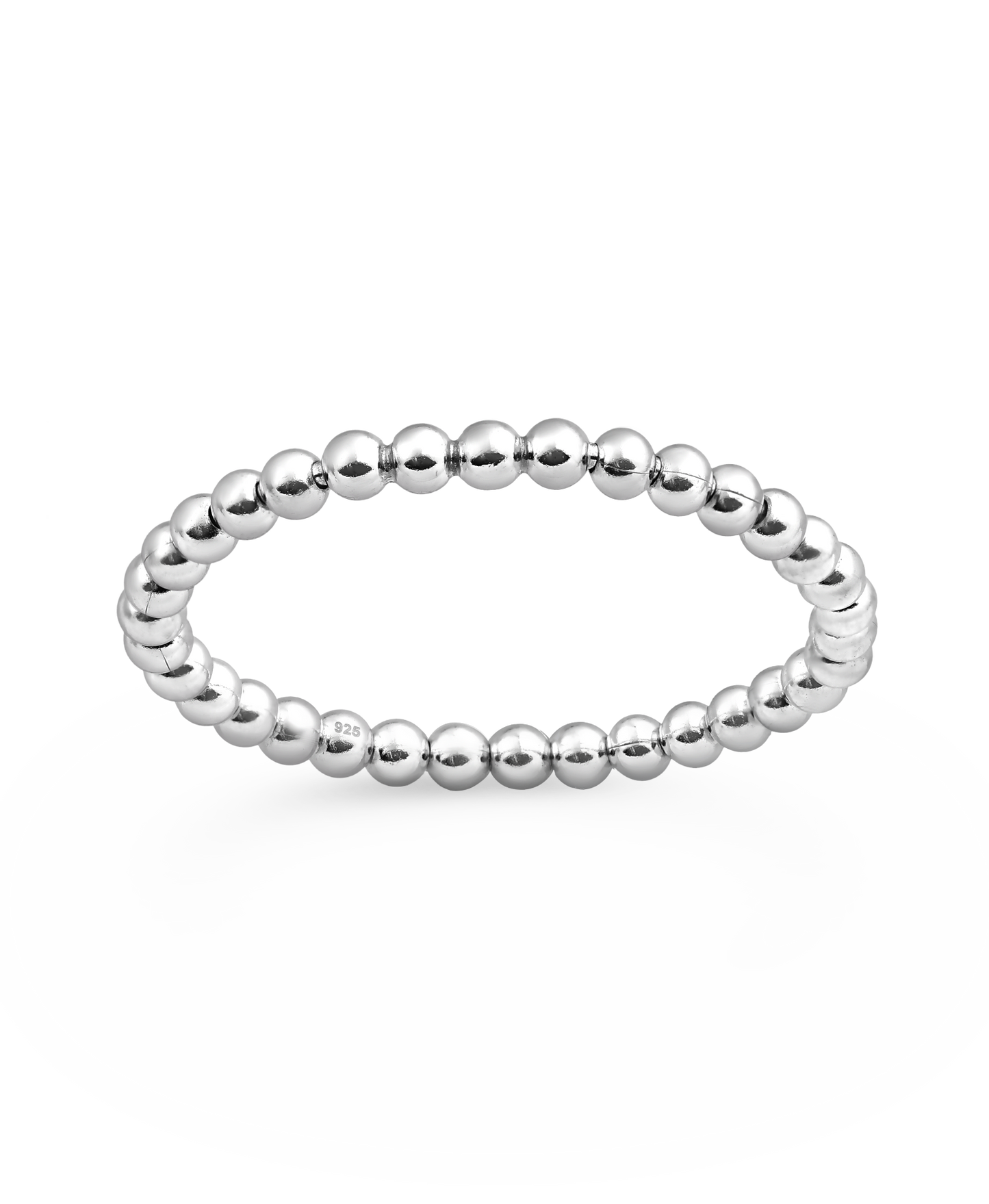 Sterling Silver Stackable Ball Band Ring