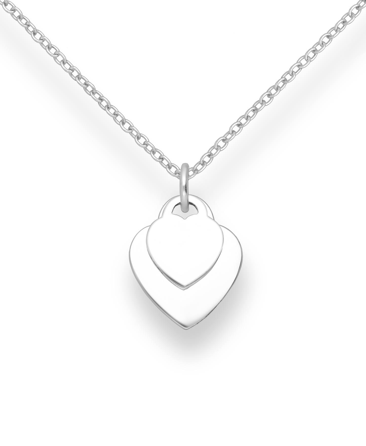 Sterling Silver Engravable Heart Pendant