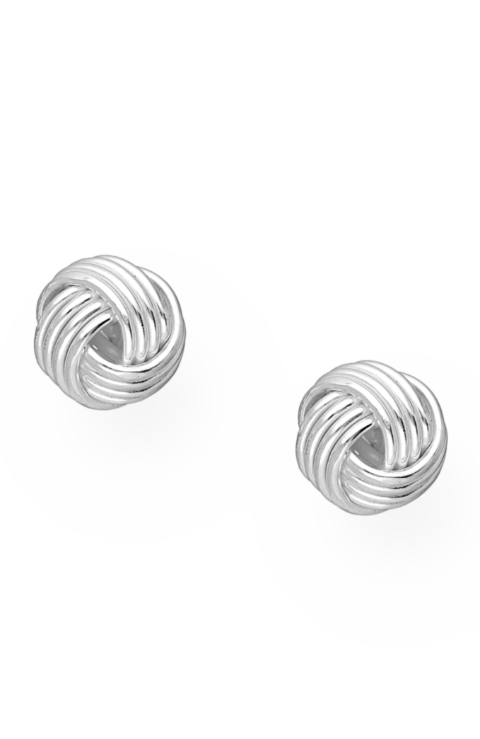 Sterling Silver Knot Earrings