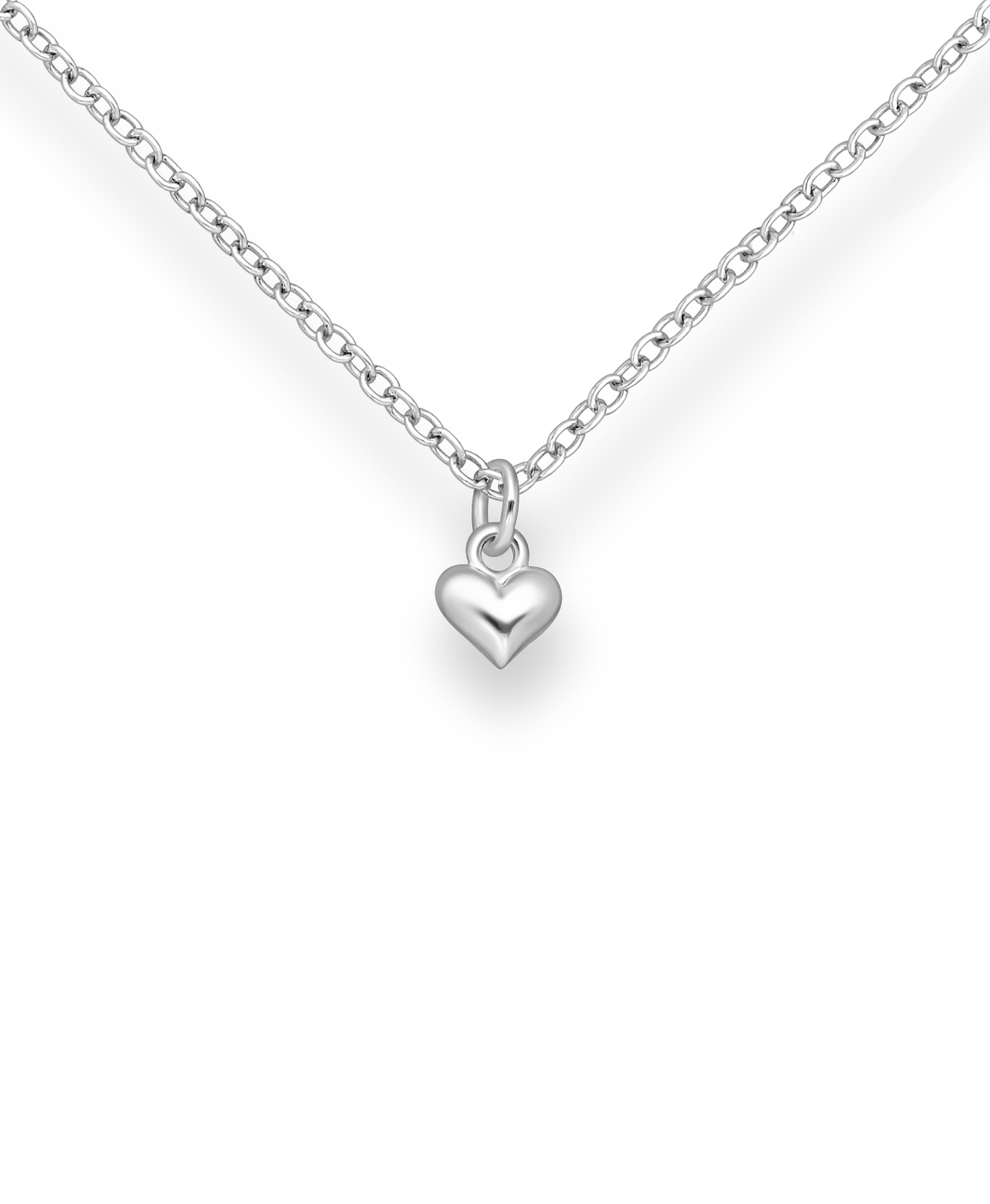 Sterling Silver Tiny Heart Charm Pendant