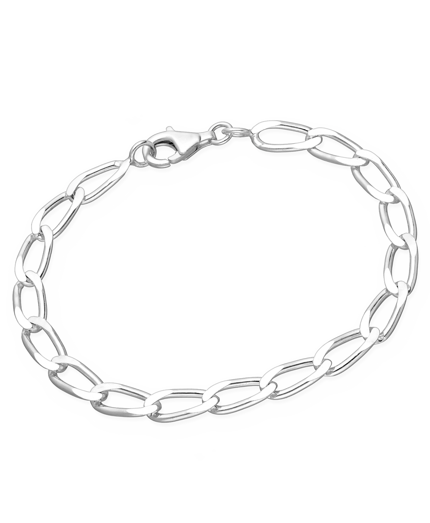 Heavy Duty Sterling Silver Links Bracelet