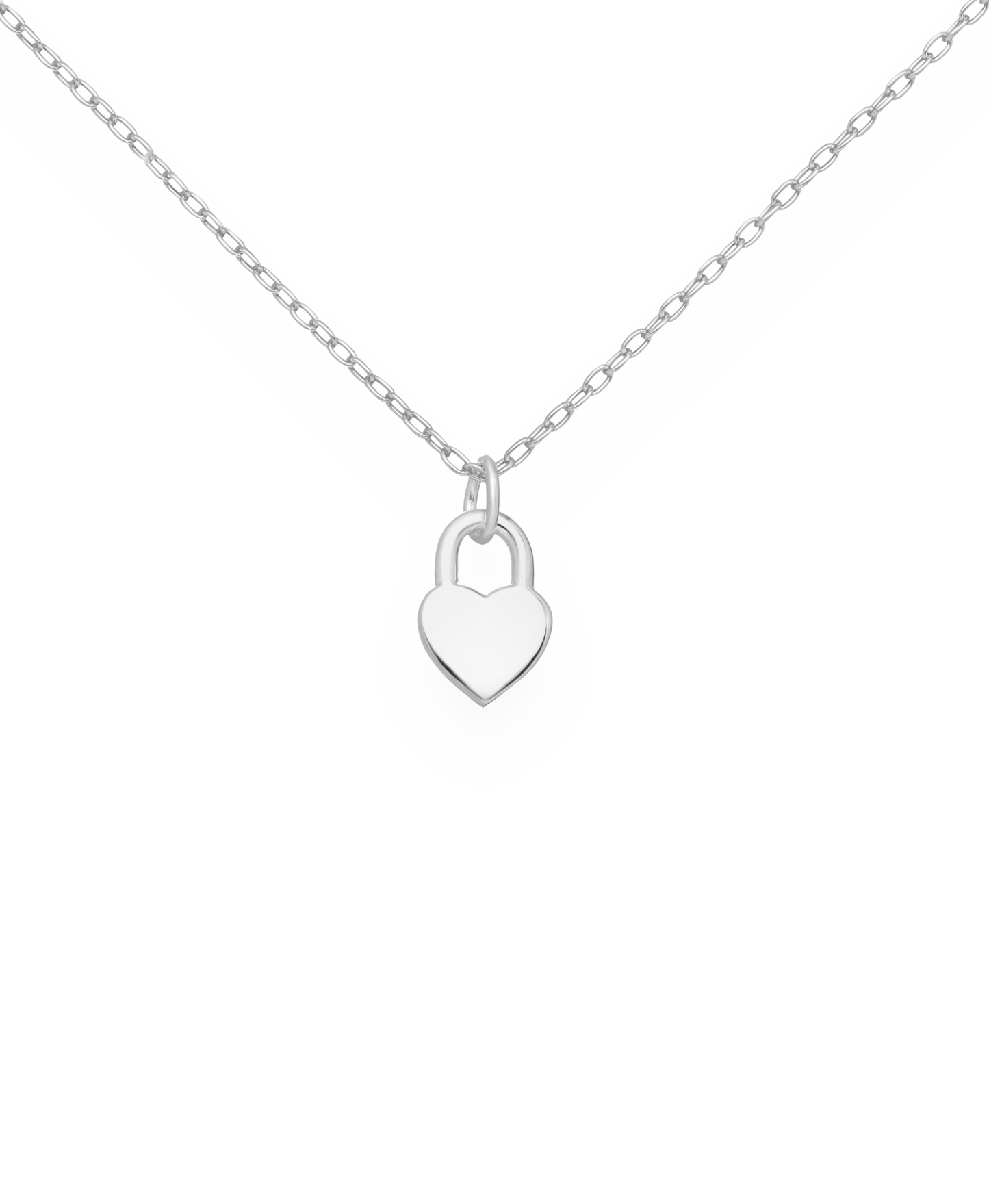 Sterling Silver Engravable Heart Charm Pendant