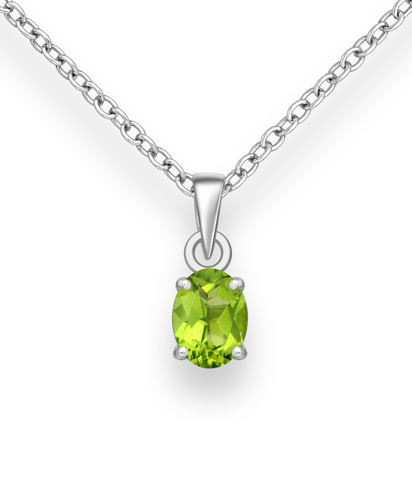 Peridot Sterling Silver Pendant