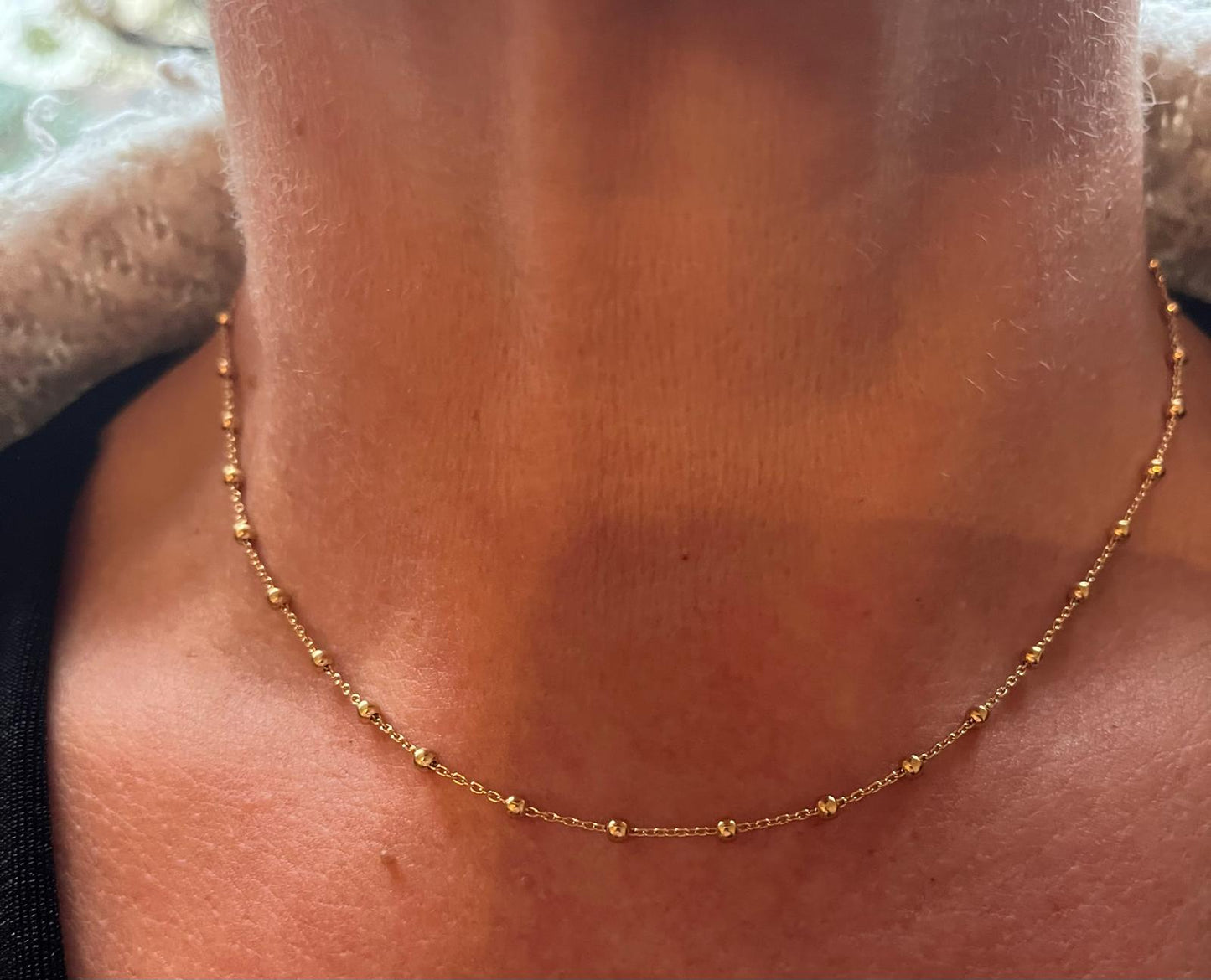 Gold Vermeil 14K Adjustable Choker