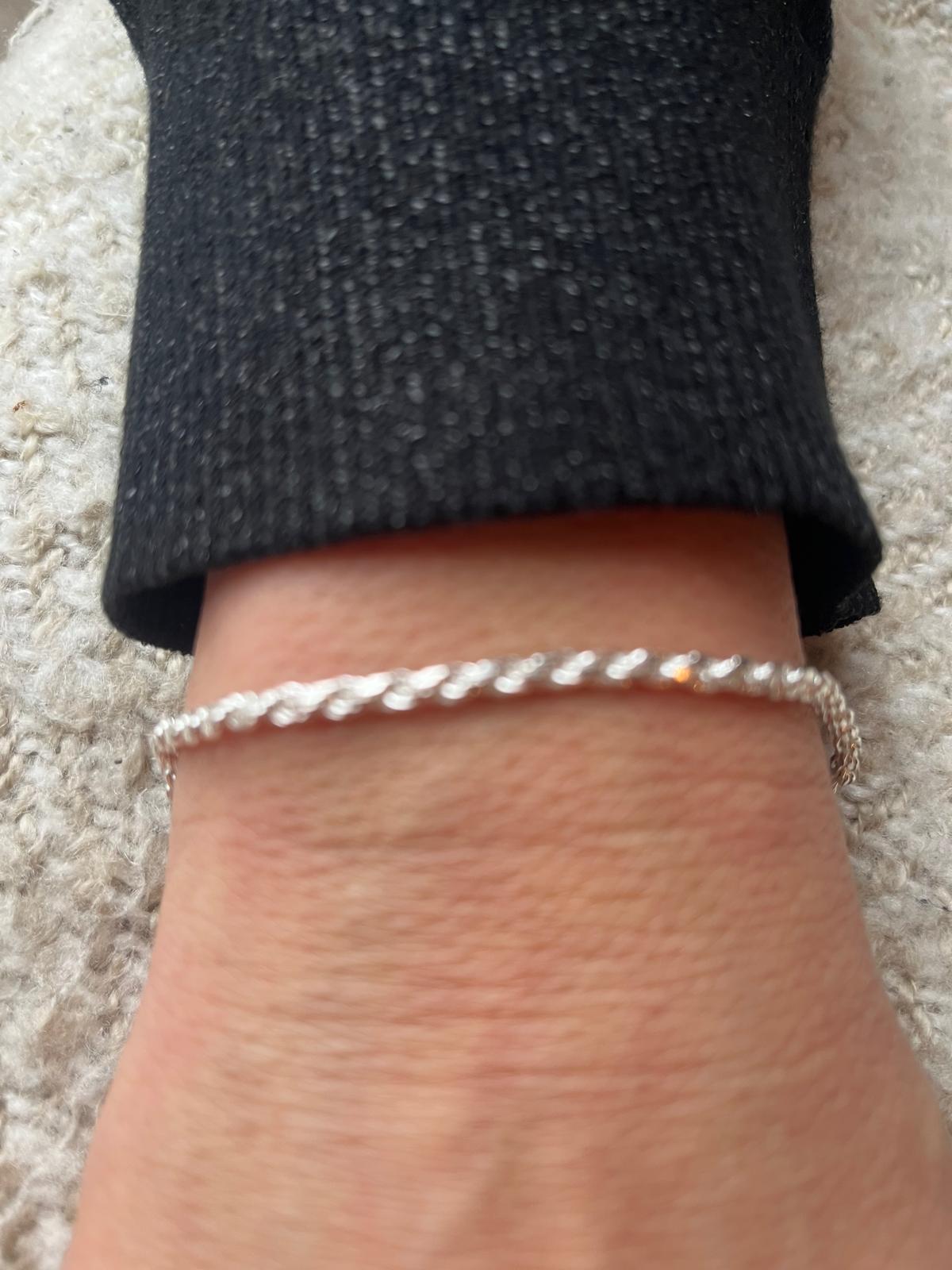 Sterling Silver Rope Bracelet