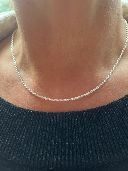 Sterling Silver Rope Chain