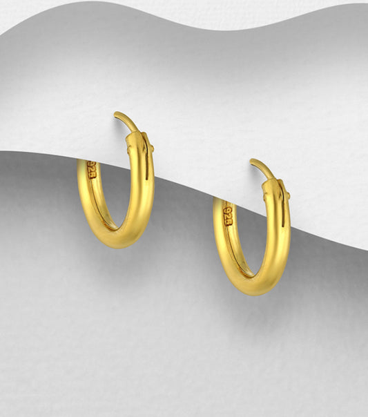 Gold Vermeil 18K Hooped Earrings
