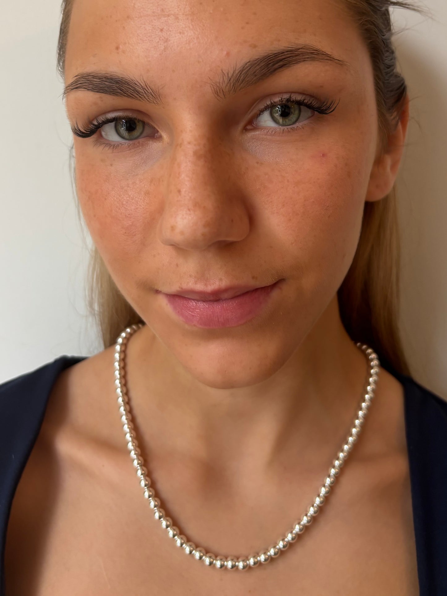 Heavy Duty Sterling Silver Ball Necklace