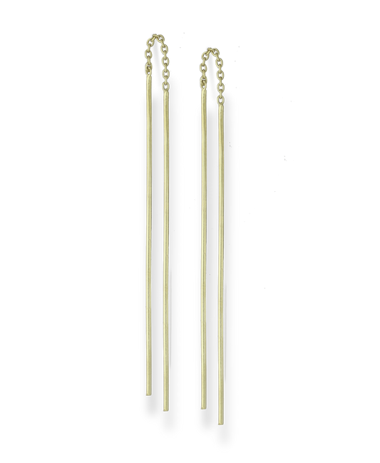Gold Vermeil 18K Threader Earrings