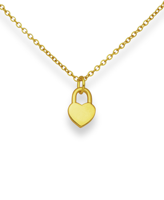 Gold Vermeil 18K Engravable Heart Pendant