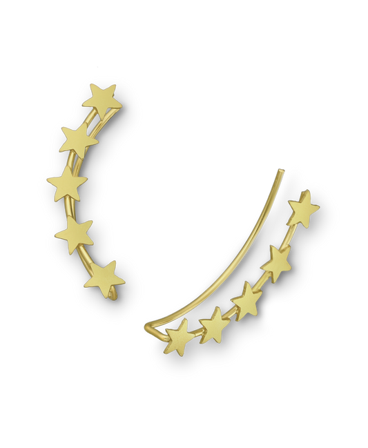 Gold Vermeil 14K Star Ear Pins