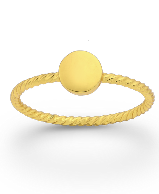 Gold Vermeil 18K Circle Ring