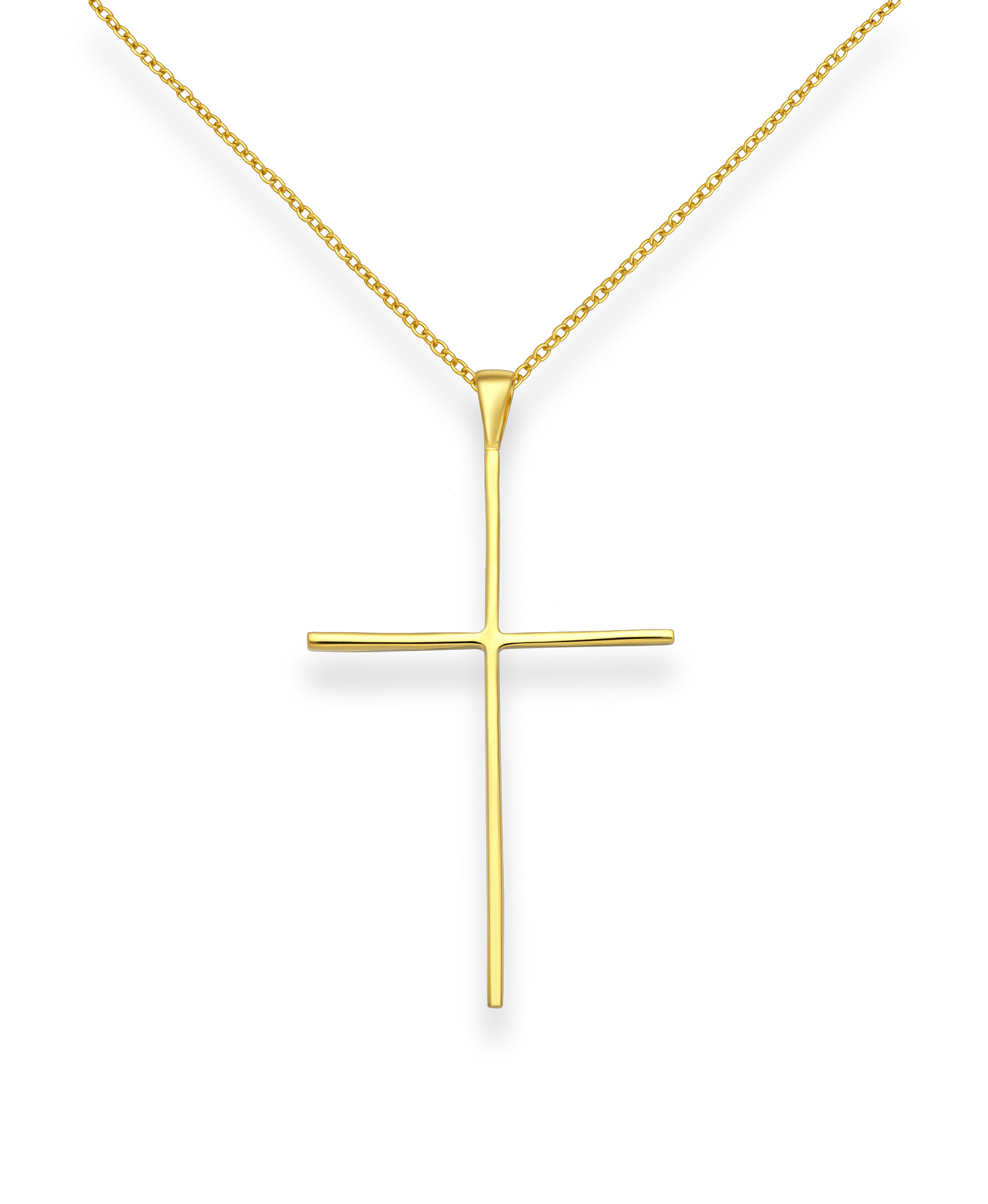 Gold Vermeil 14K Cross Pendant