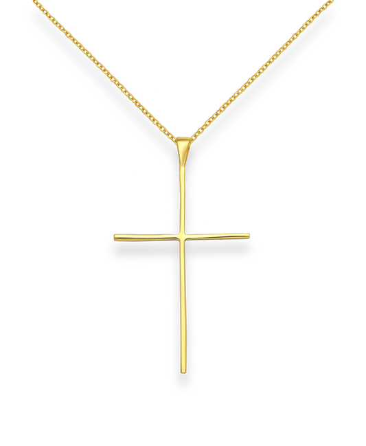 Gold Vermeil 14K Cross Pendant