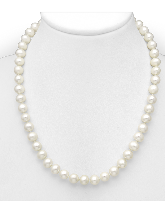 AA Freshwater Pearl Necklace with a Sterling Silver Clapse