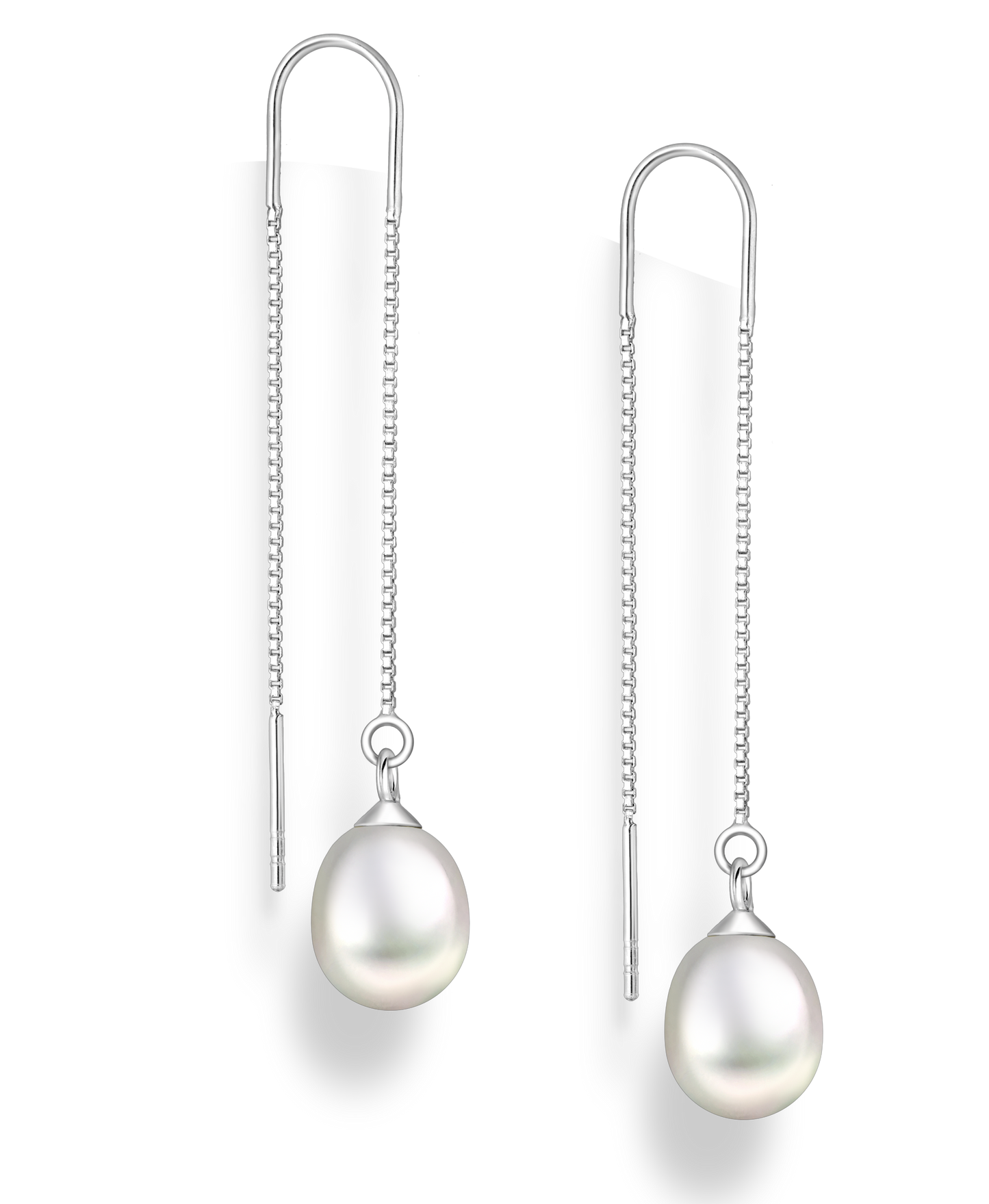 Freshwater Pearl Sterling Silver Hook Earrings