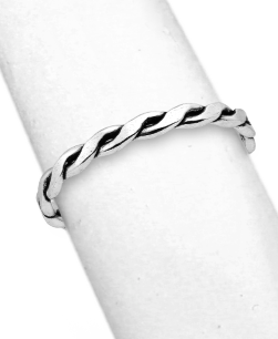 Sterling Silver Oxidized knuckle Ring