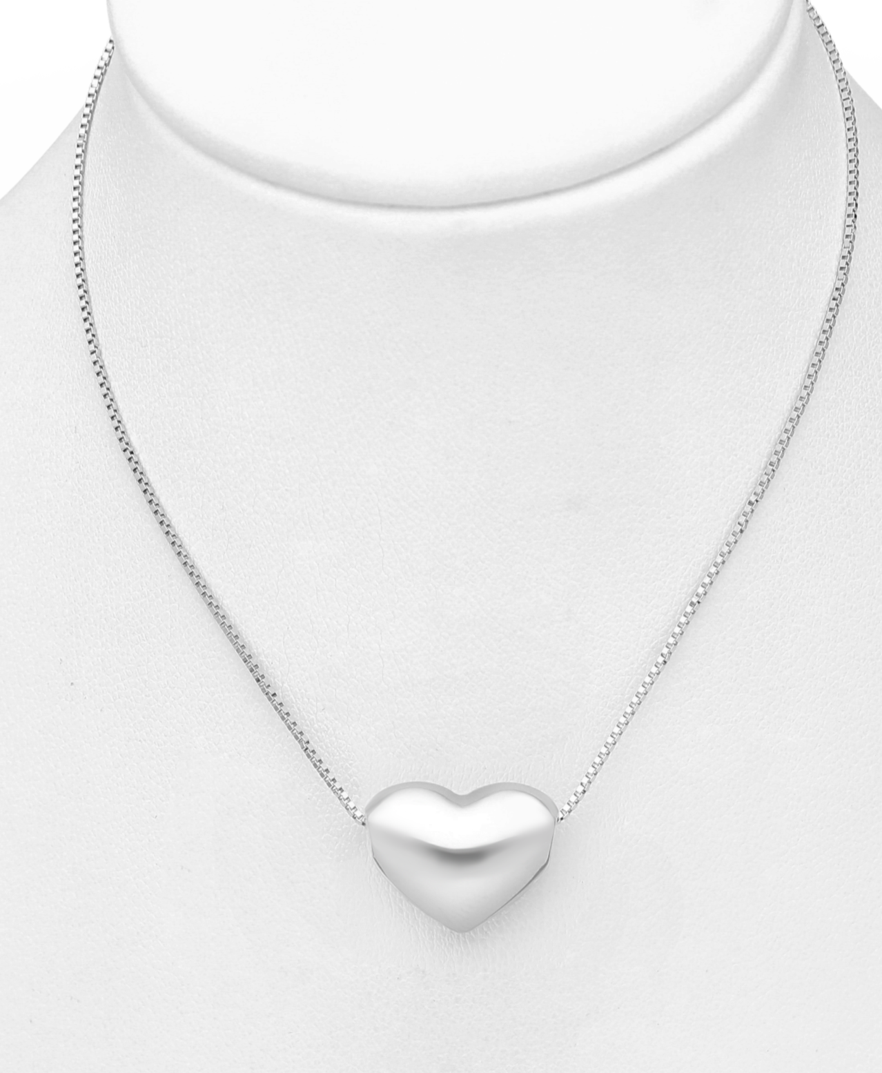 Sterling Silver Heart Necklace with Extender