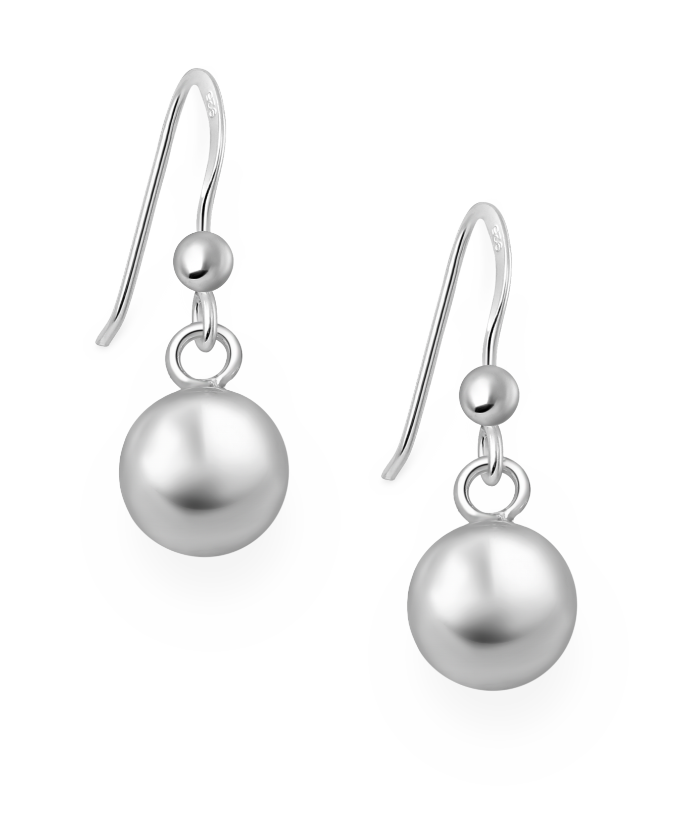 Sterling Silver Ball Hook Earrings